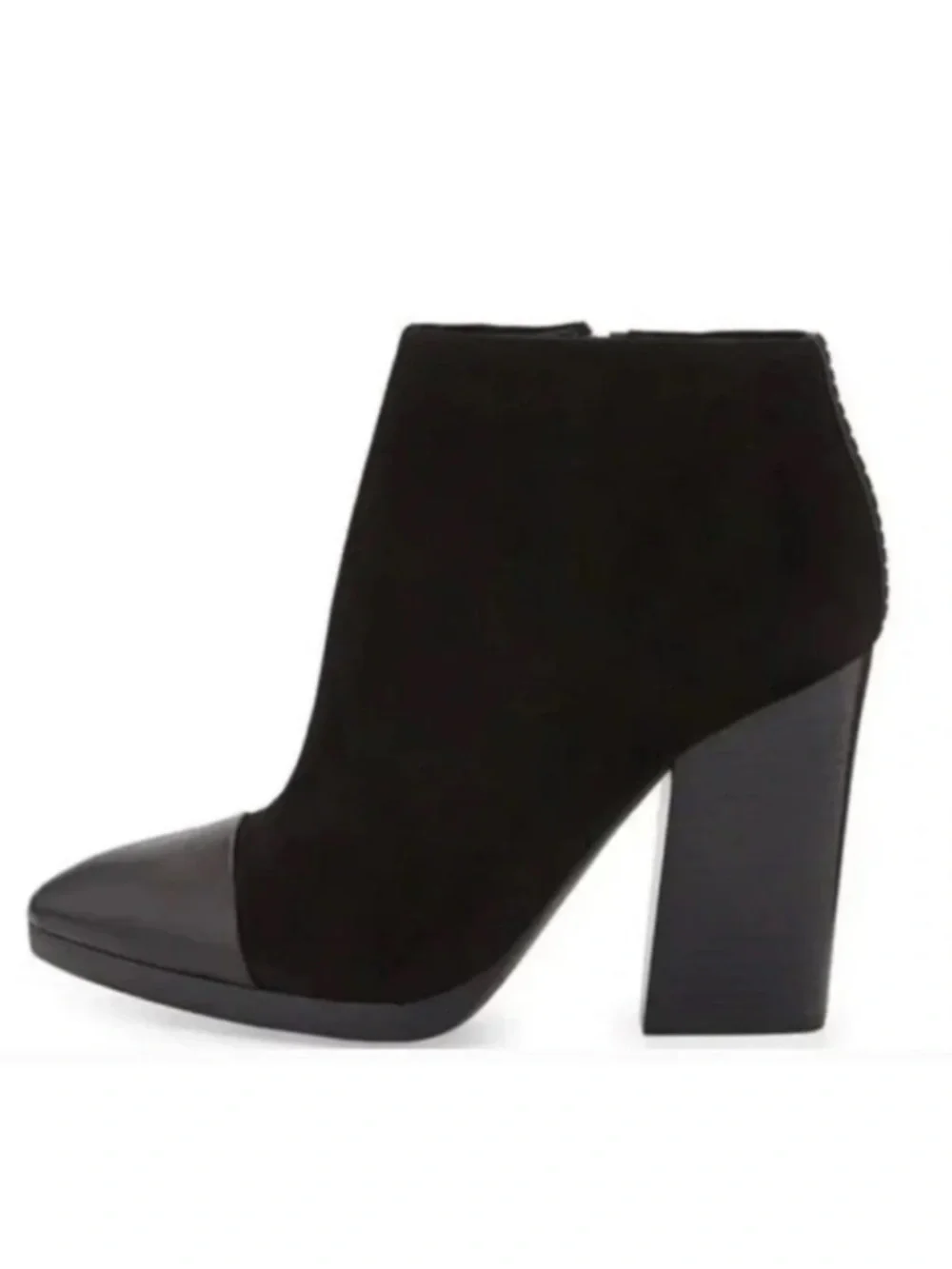 Tory Burch Runway Black Leather & Suede Rivington Pointed Toe Bootie. 6.5